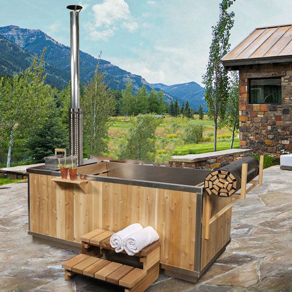 The Starlight Wood Burning Hot Tub by Leisurecraft CT372W