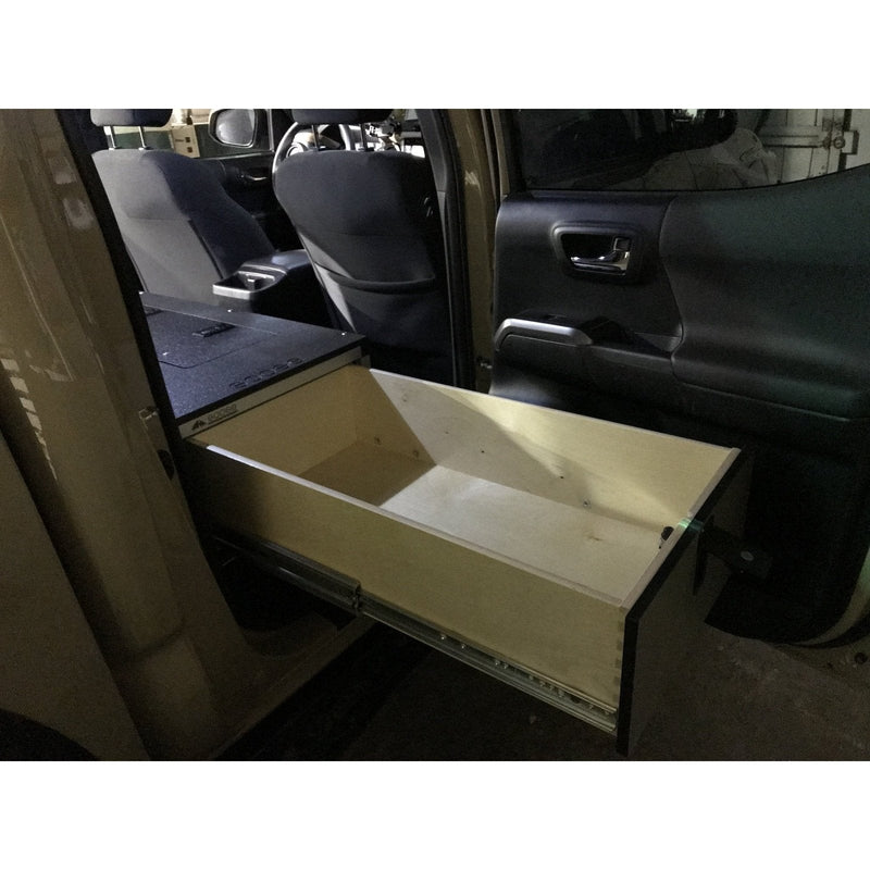 Goose Gear Toyota Tacoma 2005-Present 2nd and 3rd Gen. Double Cab - Second Row Single Drawer Module - 60% Passenger Side