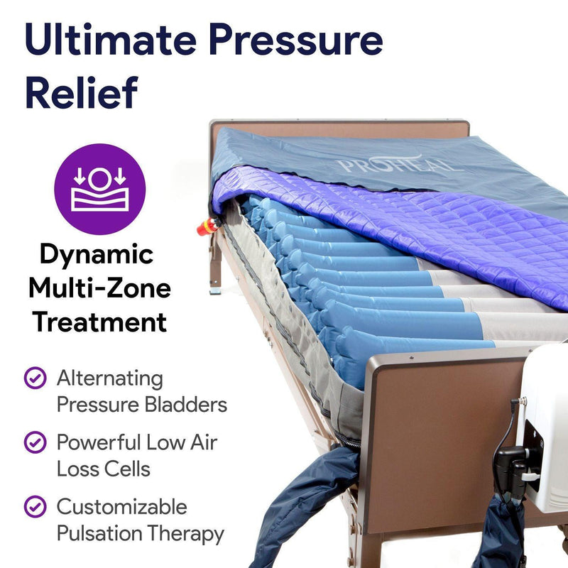 True Low Air Loss Bariatric Mattress, Alternating Pressure Pulsation and Air Bolsters