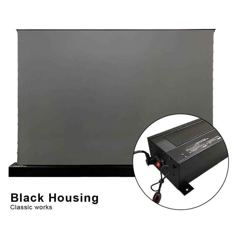 VIVIDSTORM S ALR Motorized Tension Floor Rising Obsidian Long Throw Projector Screen