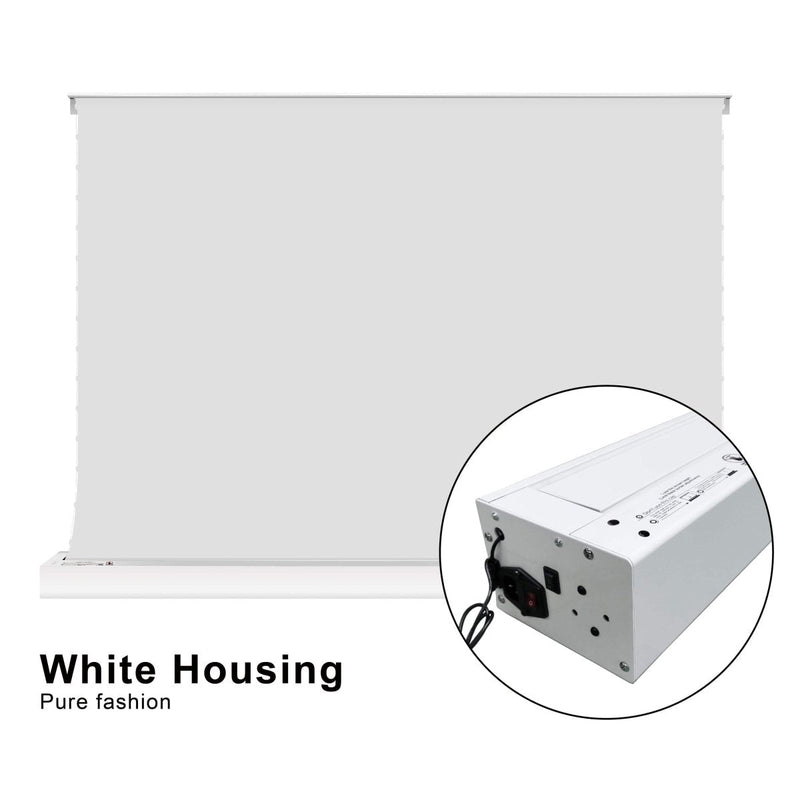 VIVIDSTORM S White Cinema Motorized Tension Floor Rising Projector Screen