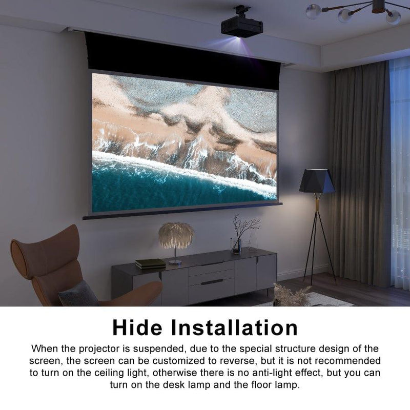 VIVIDSTORM PRO A Slimline Motorized Tension UST ALR Projector Screen