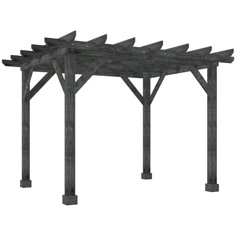 Outsunny Outdoor 12' x 10' Pergola Gazebo - 84C-284V01