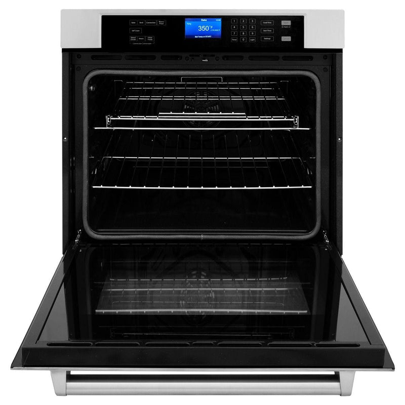 ZLINE Appliance Package - 30 in. Built-in Convection Microwave Oven, 30 in. Single Wall Oven in Stainless Steel, 2KP-MW30-AWS30