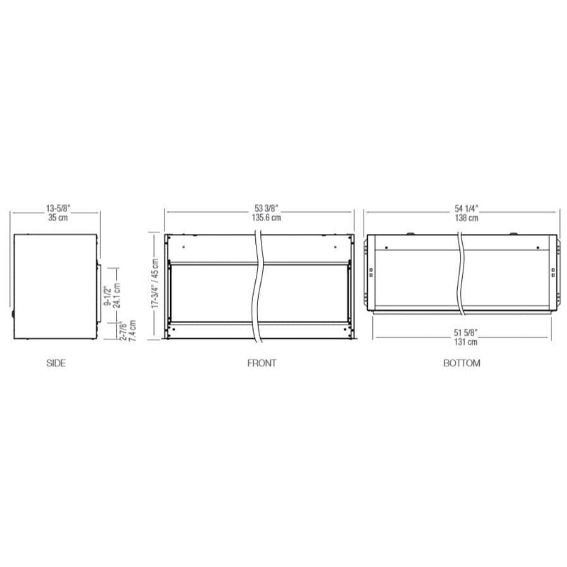 Dimplex 54" Opti-V Duet Virtual Fireplace X-092853