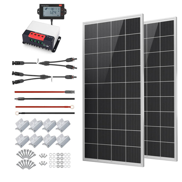 BougeRV 400 Watt 12 Volt Solar Starter Kit | KIT02-ISE114 - Backyard Provider