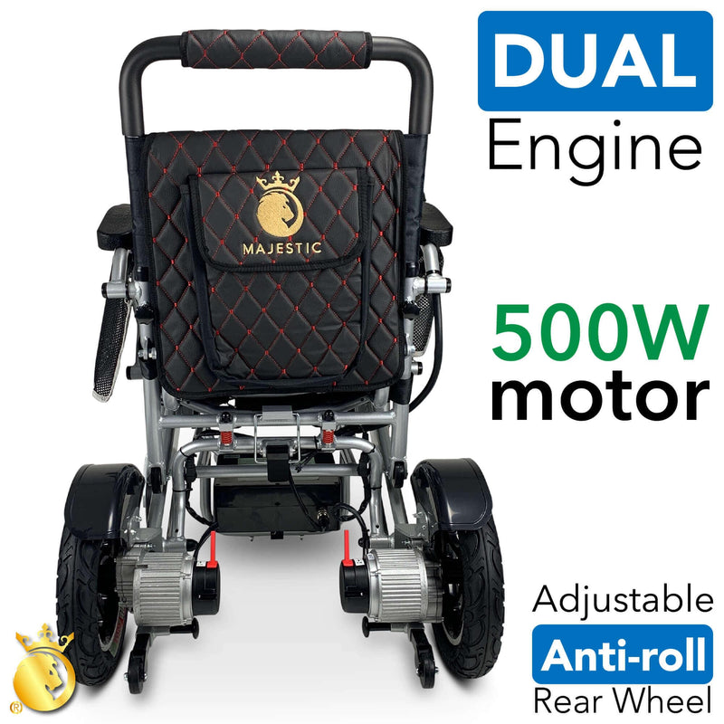 ComfyGo Majestic IQ-7000 Remote Controlled Electric Wheelchair With Optional Auto Fold