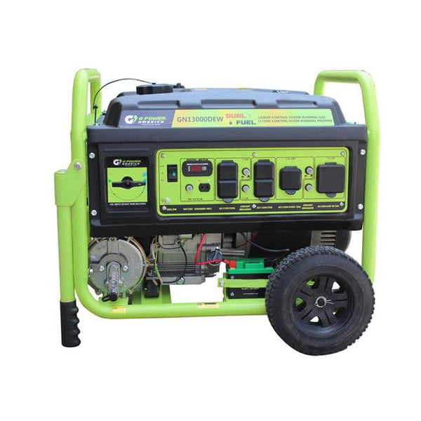 Green-Power America GN13000DEW Dual Fuel Portable Generator - Backyard Provider