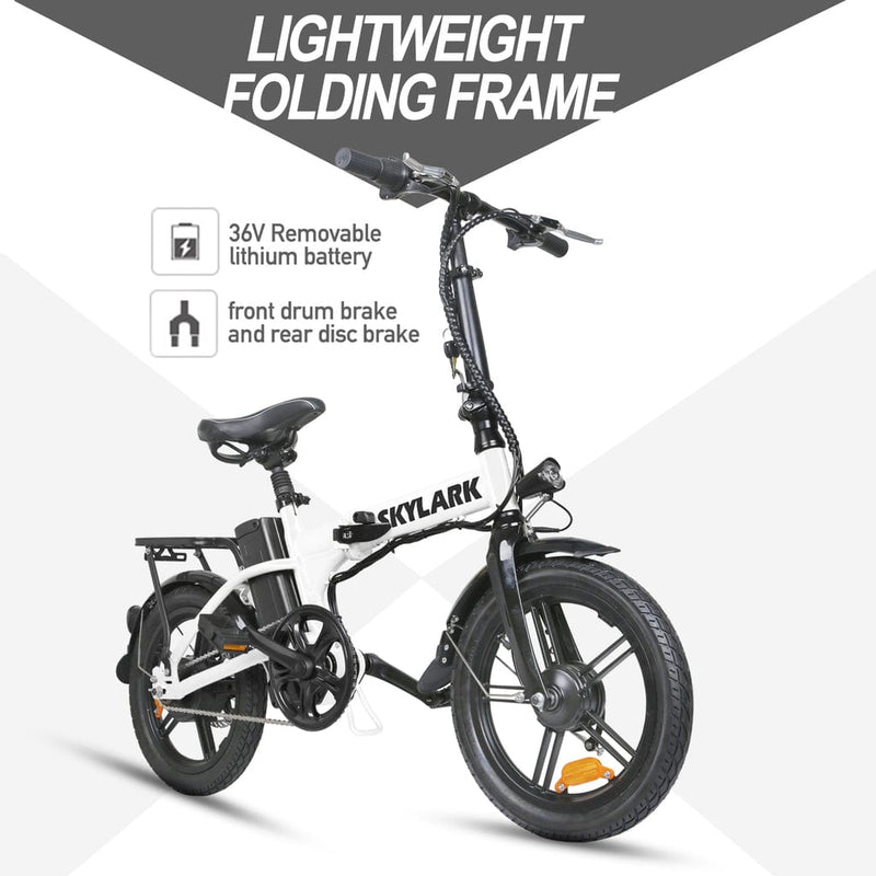 Nakto Skylark 16" Folding Electric Bike 250W 36V - ePower Go