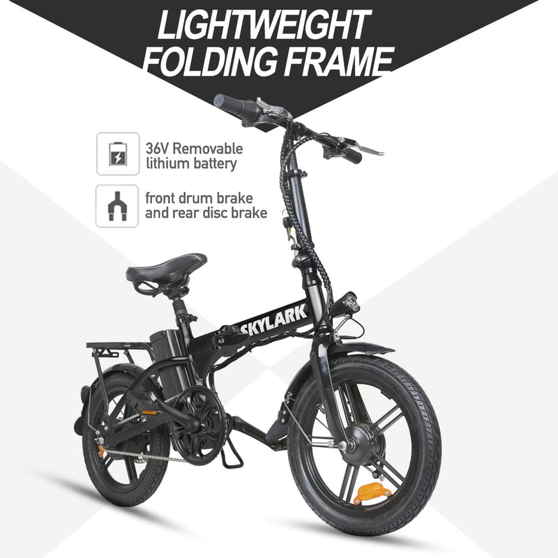 Nakto Skylark 16" Folding Electric Bike 250W 36V - ePower Go