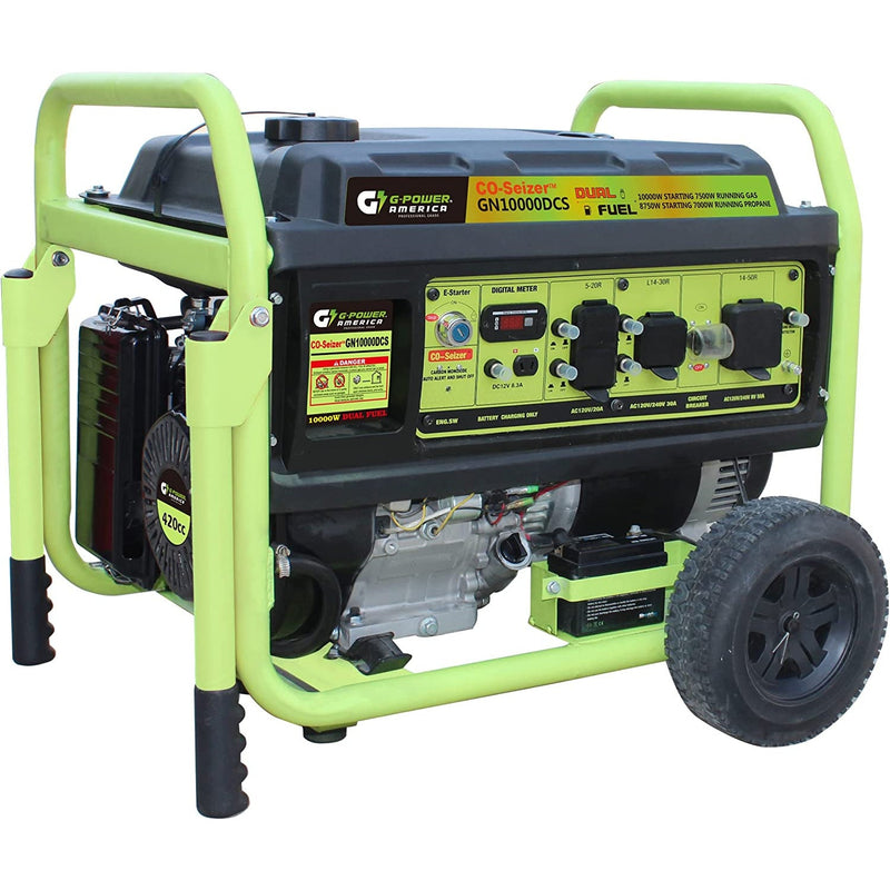Green-Power America GN10000DCS Dual Fuel Generator - Backyard Provider