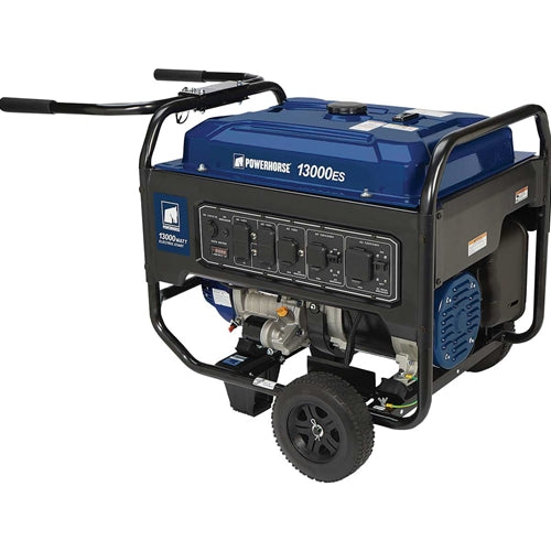 K & M Manufacturing Powerhorse Portable Generator - 13000 Watts & Electric Start