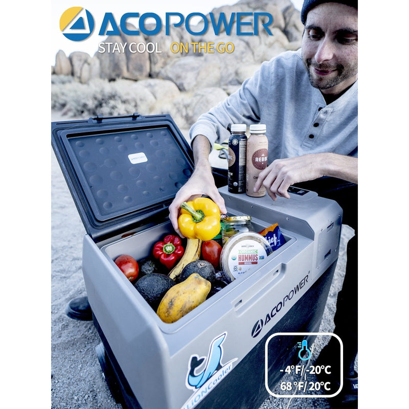 ACOPOWER LionCooler X30A Portable Solar Fridge Freezer, 32 Quarts - HY-X30A - Backyard Provider