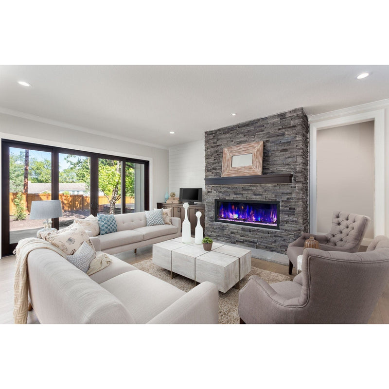 Dynasty Cascade 52'' Recessed Linear Electric Fireplace - DY-BTX52