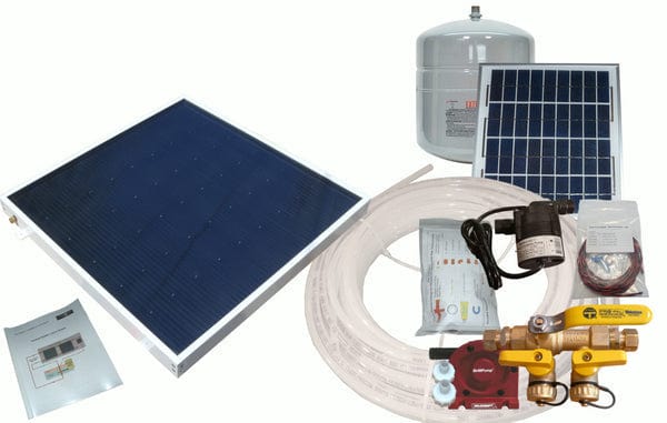 Heliatos Boat Freeze Protected Solar Water Heater Kit with Built-In Heat Exchanger - Backyard Provider