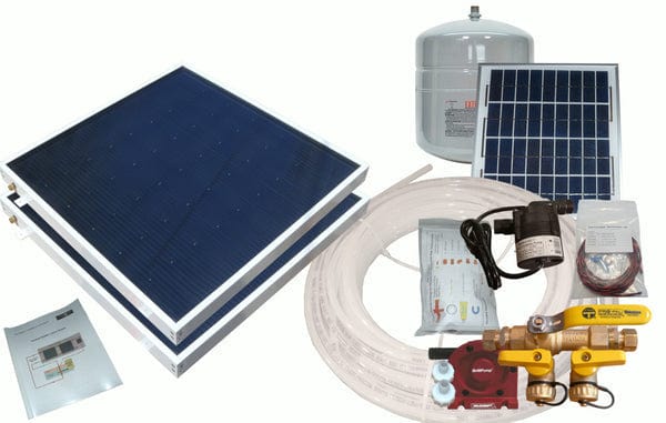 Heliatos Boat Freeze Protected Solar Water Heater Kit with Built-In Heat Exchanger - Backyard Provider