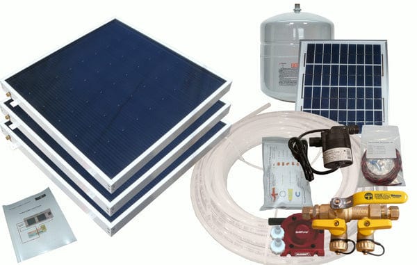 Heliatos Boat Freeze Protected Solar Water Heater Kit with Built-In Heat Exchanger - Backyard Provider