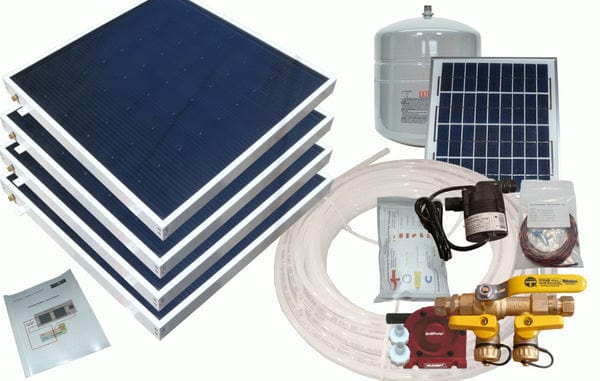 Heliatos Boat Freeze Protected Solar Water Heater Kit with Built-In Heat Exchanger - Backyard Provider