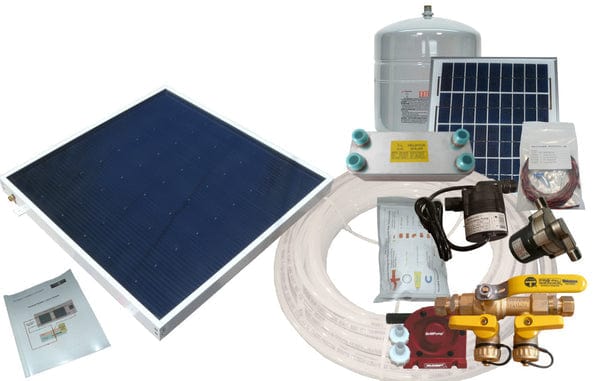 Heliatos Boat Freeze Protected Solar Water Heater Kit with External Heat Exchanger - Backyard Provider