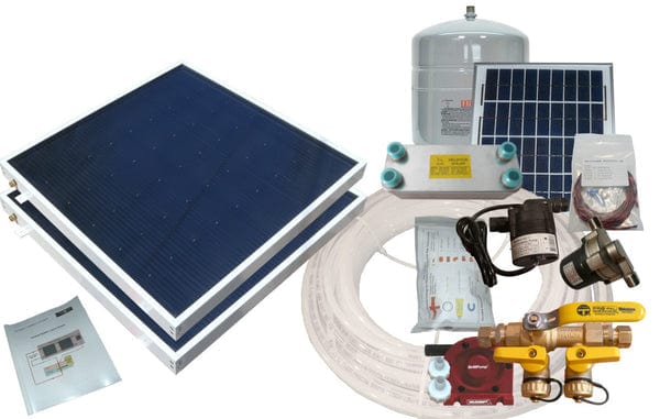 Heliatos Boat Freeze Protected Solar Water Heater Kit with External Heat Exchanger - Backyard Provider