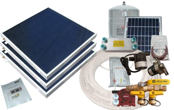 Heliatos Boat Freeze Protected Solar Water Heater Kit with External Heat Exchanger - Backyard Provider