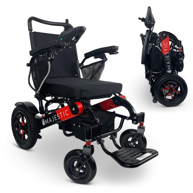 ComfyGo Majestic IQ-7000 Remote Controlled Electric Wheelchair With Optional Auto Fold