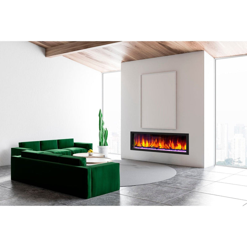 Dynasty Cascade 52'' Recessed Linear Electric Fireplace - DY-BTX52