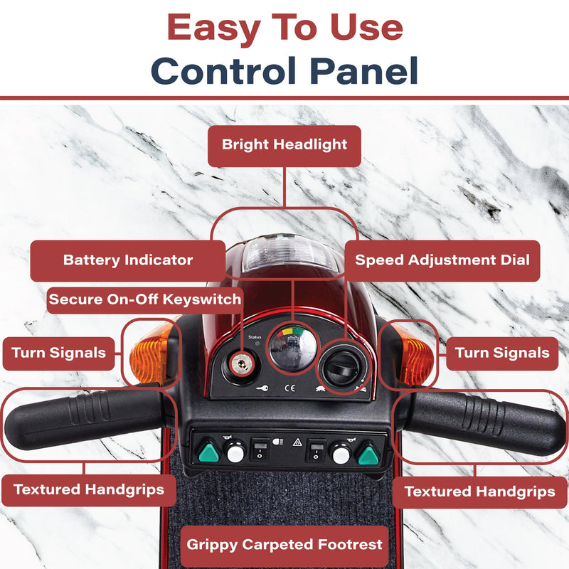 Zip'r Breeze 3-Wheel Heavy Duty Mobility Scooter