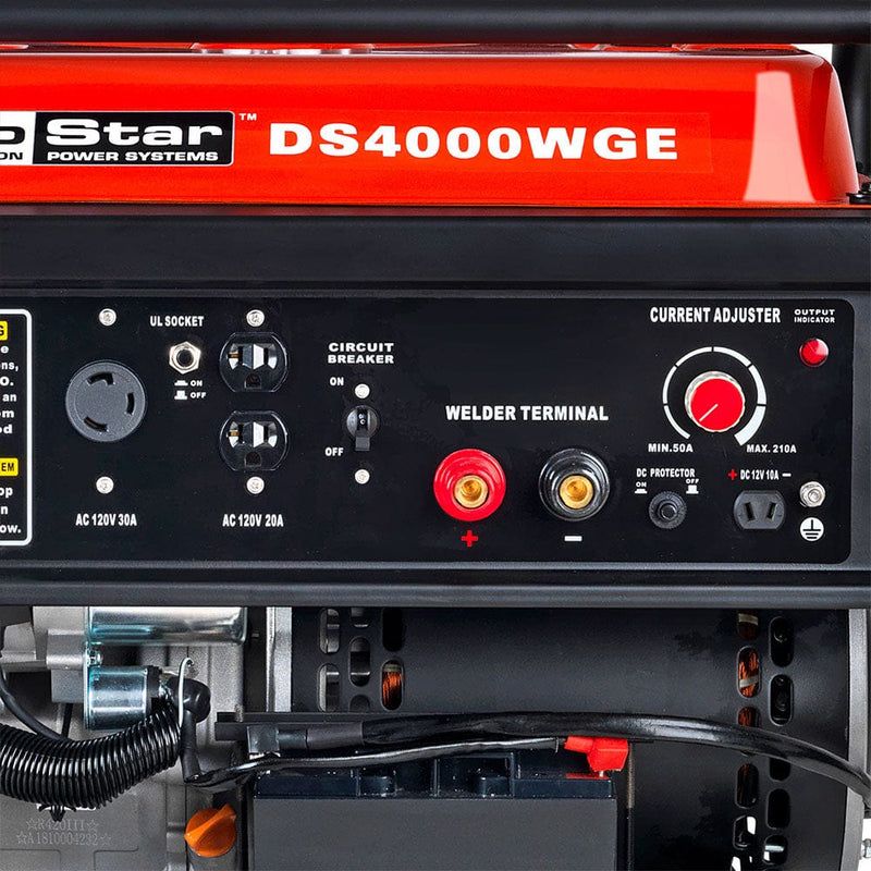 DuroStar 4,000-Watt 210-Amp 120-Volt Portable Welding Generator - DS4000WGE