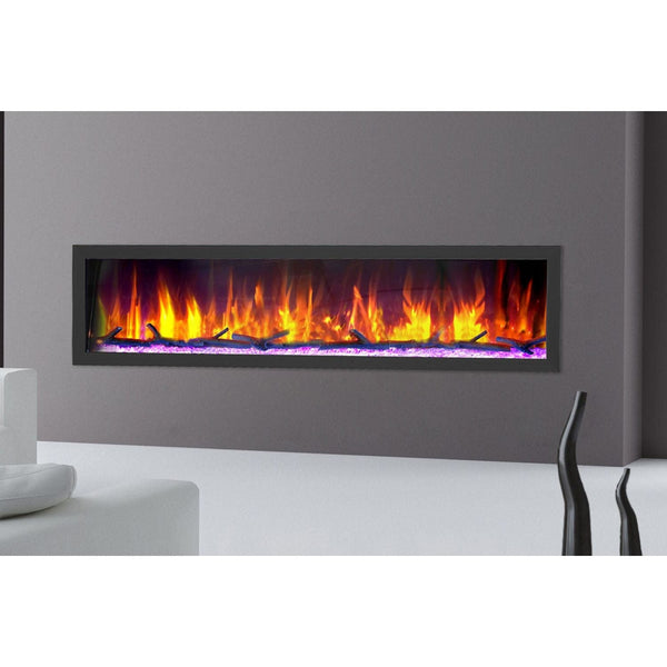 Dynasty Cascade 74'' Recessed Linear Electric Fireplace - DY-BTX74