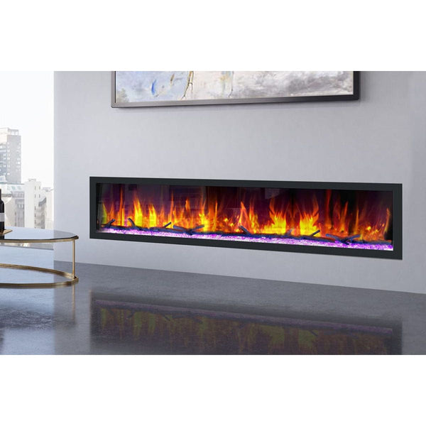 Dynasty Cascade 82'' Recessed Linear Electric Fireplace - DY-BTX82