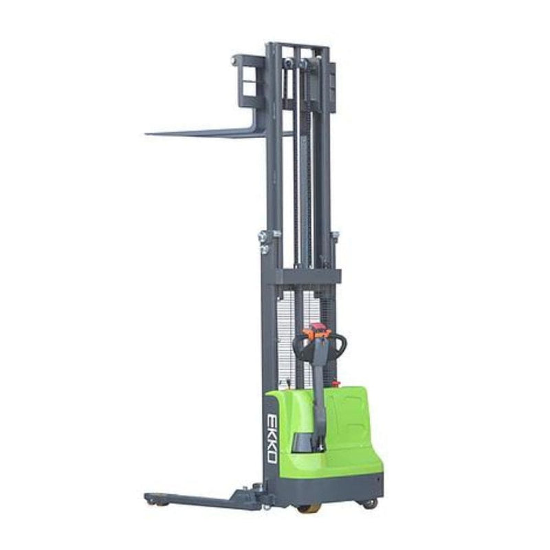 EKKO Lithium Ion Phosphate Straddle Stacker - 2640 lbs Capacity - EB12E-98Li