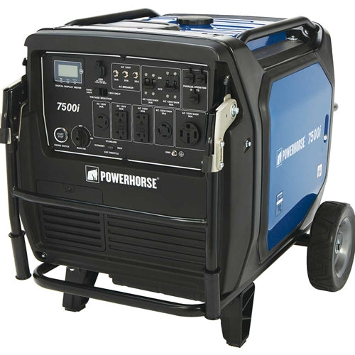 K & M Manufacturing Powerhorse Inverter Generator - 7500 Surge Watts & 6500 Rated Watts