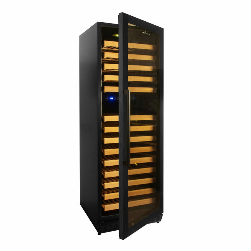 Kings Bottle 164 Bottle Large Wine Refrigerator With Glass Door - KBU170DX