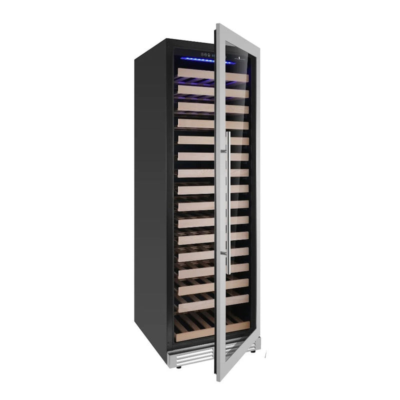 KingsBottle KBU425DX 24 Inch Upright Low-E Glass Door Dual Zone Large Wine Cooler