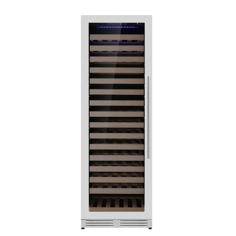 KingsBottle KBU425DX 24 Inch Upright Low-E Glass Door Dual Zone Large Wine Cooler