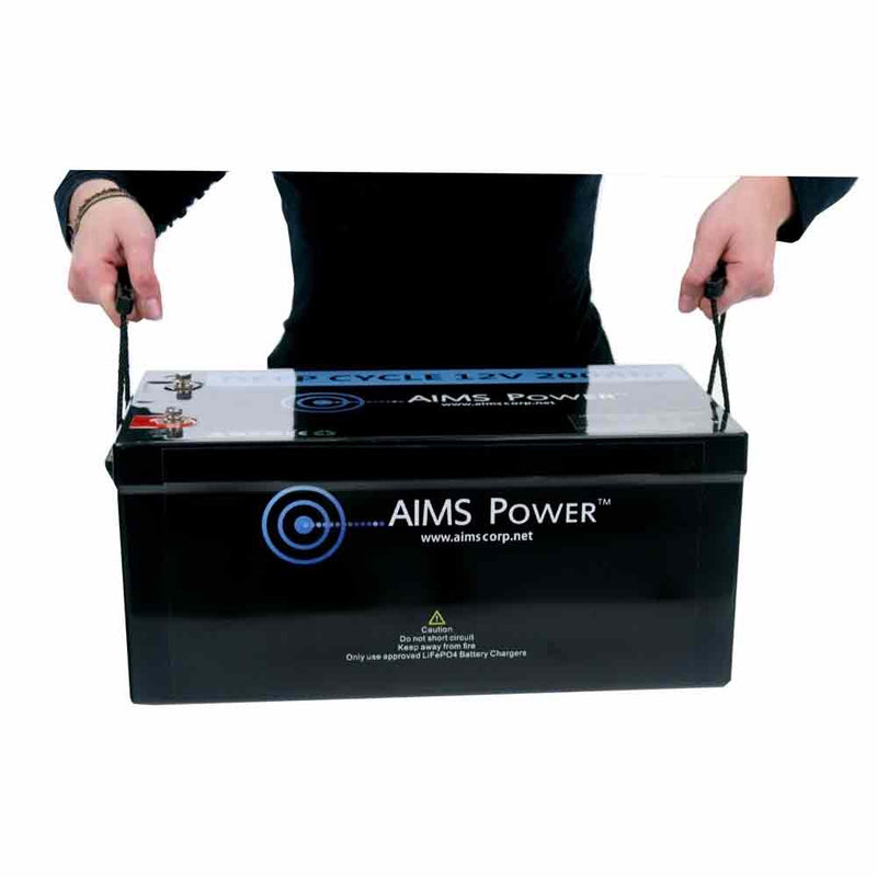 Aims Power LiFePO4 12V 200 AH Lithium Battery - Bluetooth