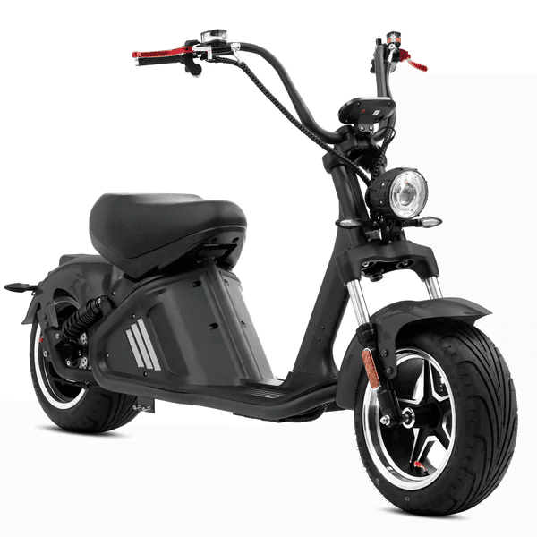 SoverSky M2 60V 3000W Fat Tire Electric Chopper Scooter - SOV-M2-3000W-RED