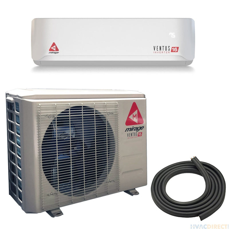 Mirage Ventus X 36,000 BTU 17 SEER Ductless Mini Split Air Conditioner and Heat Pump - 220V/60Hz - Backyard Provider