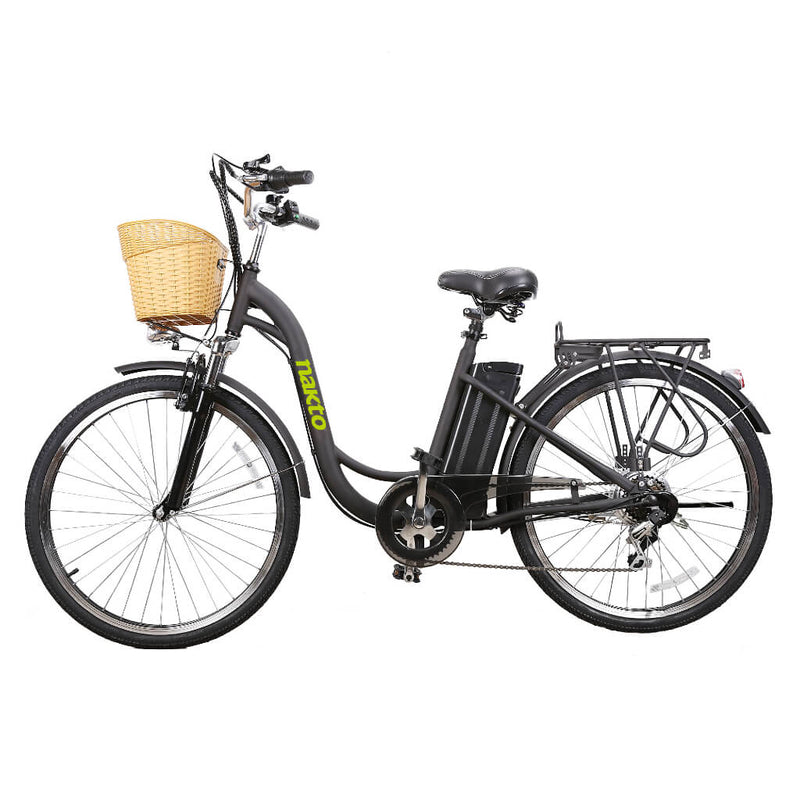 Nakto Camel City 26” Women’s Cruiser Electric Bike 36V 250-350W With Basket - ePower Go