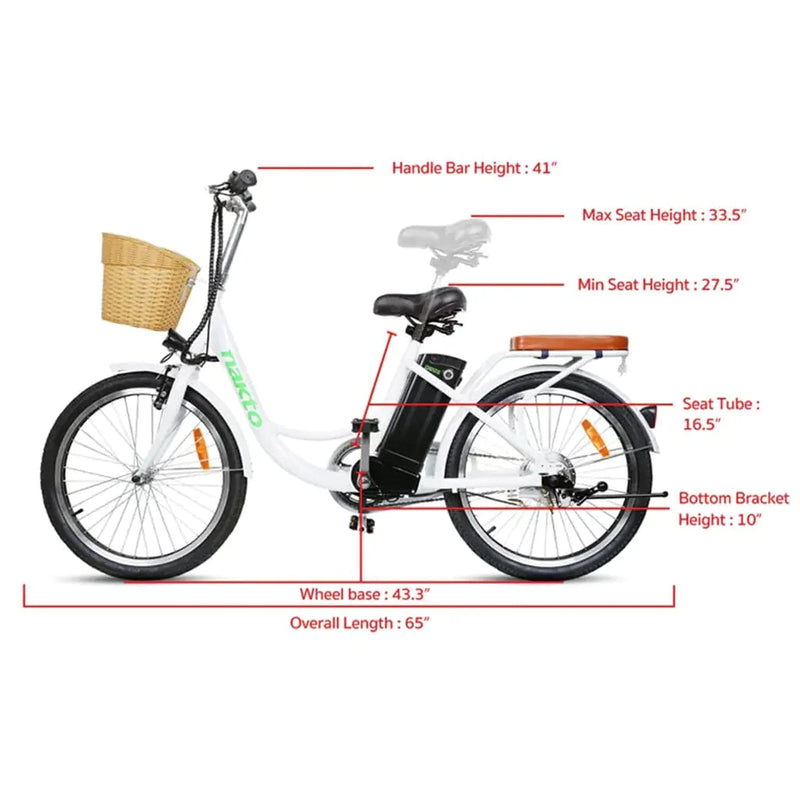 Nakto Elegance 22” City Cruiser Electric Bike 250W 36V - ePower Go