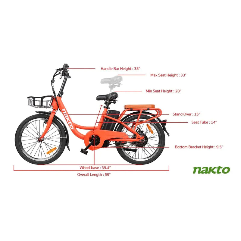 Nakto Pony City Cargo 20" Electric Bike 250W 36V - ePower Go