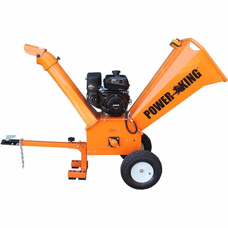 PowerKing 4" 9.5HP Kohler Tow-Behind Wood Chipper Shredder - PK0903