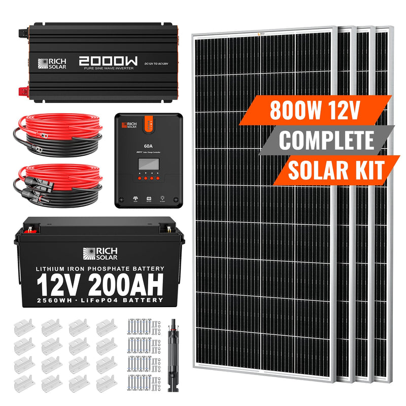 800 Watt Complete Solar Kit - Backyard Provider