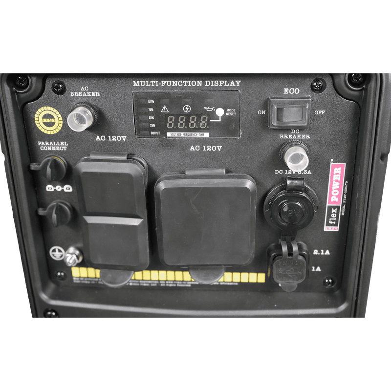 RVMP Flex Power 3300i Inverter Generator 2700W/3300W Low THD RV and Parallel Ready Gas New