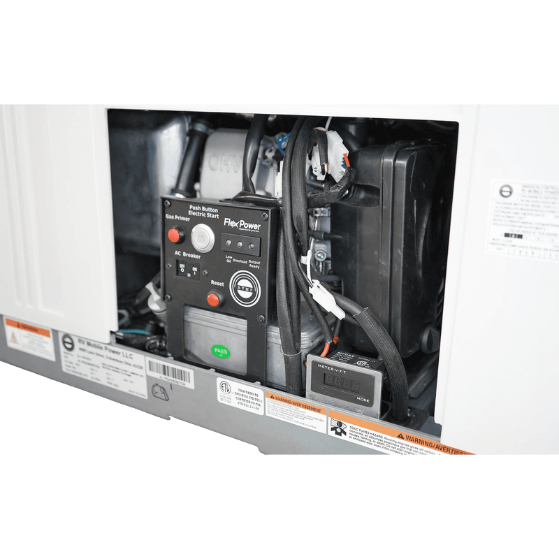 RVMP Flex Power 4000i Dual Fuel Mobile Generator 4.0kW Single Phase 120V 224cc OHV Air Cooled Gas or Propane New