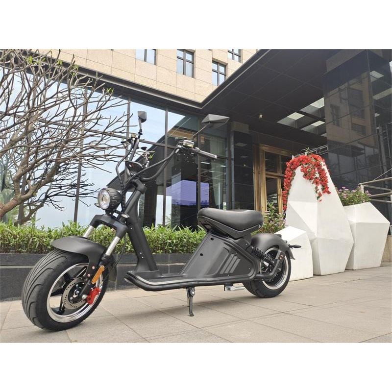 SoverSky M2 60V 3000W Fat Tire Electric Chopper Scooter - SOV-M2-3000W-RED