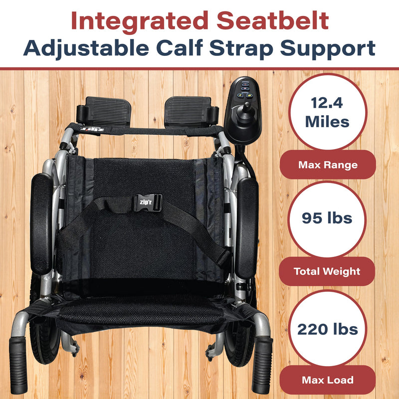 Zip'r Transport Lite Folding Electric Wheelchair