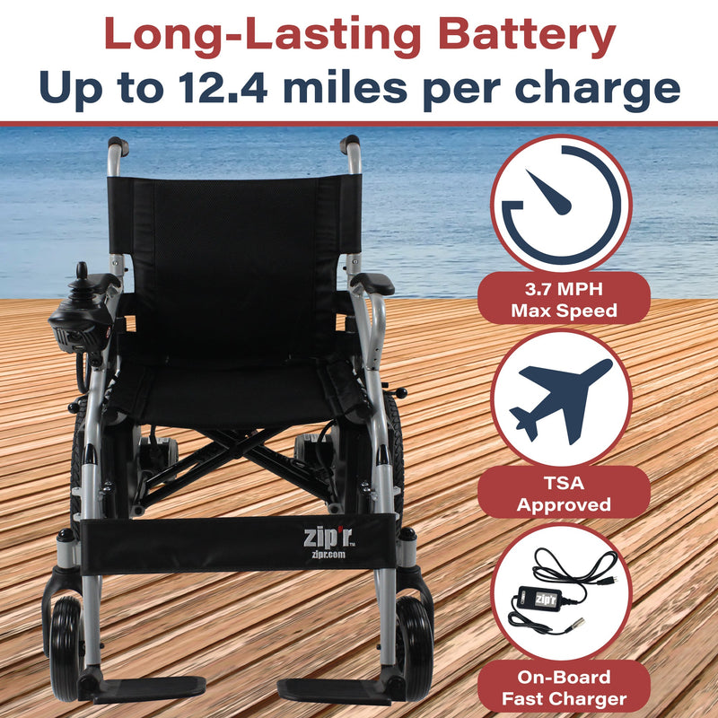 Zip'r Transport Lite Folding Electric Wheelchair