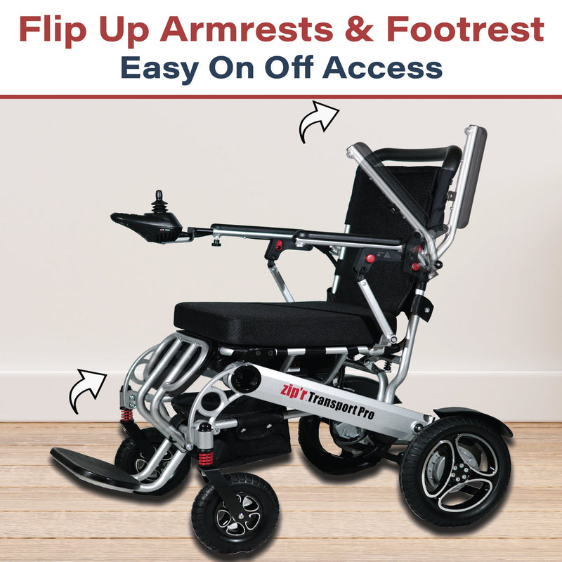 Zip'r Transport Pro Folding Electric Wheelchair